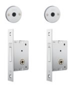 FECHADURA AUXILIAR 1001 ROSETA INOX TETRA (PAR) STAM 10811