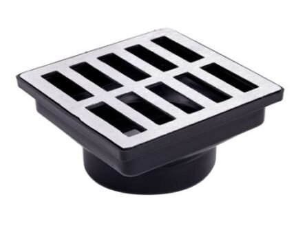 CAIXA COLETORA COM GRELHA DE ALUMINIO 15X15 BREC