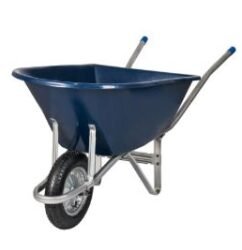 CARRINHO CAÇAMBA PLASTICA 90L METALOSA AZUL