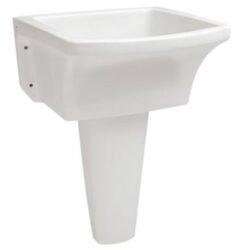 KIT TANQUE DE LOUÇA BRANCO COM COLUNA 29L 50X50 ICASA (IT200/IC200)