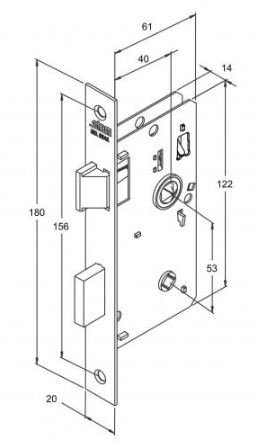 FECHADURA ROSETA RED OXIDADO (11) 803/11 BANHEIRO STAM 35162