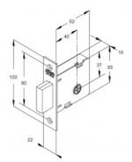 FECHADURA AUXILIAR 1004 ROSETA INOX TETRA STAM 10985