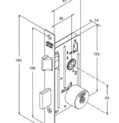 FECHADURA CHAVE TETRA OXIDADA (09) 1800/09 STAM 11061