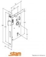 FECHADURA ROSETA RED INOX (11) 813/11 INTERNA STAM 34971