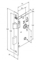 FECHADURA ROSETA RED INOX (11) 823/11 BANHEIRO STAM 34999