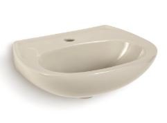 LAVATORIO PARA COLUNA SABARA 46X35 AREIA ICASA IL3202 (SEM COLUNA)