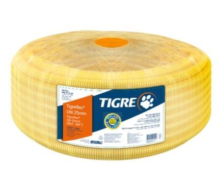 ELETRODUTO CORRUGADO AMARELA 32MM (1") ROLO 25M TIGREFLEX