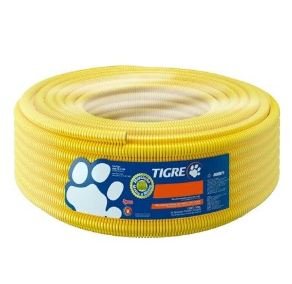 ELETRODUTO CORRUGADO AMARELA 25 (3/4) ROLO 50M TIGREFLEX