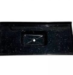 PIA MARMOFIBRA 1,60X0,55M PRETA GARÇA 1133