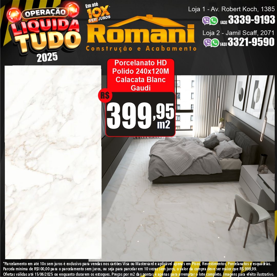 49c4c752-ad89-4e40-b7a6-3478070aeb7f PORCELANATO POLIDO HD RETIFICADO 120X240 CALACATA BLANC GAUDI (2.88)*