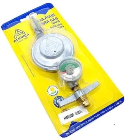 REGULADOR GAS 504/01 MEDIO C/ MANOMETRO ALIANÇA