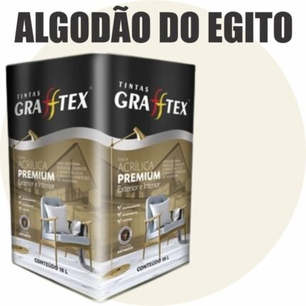 TINTA ACRILICA FOSCA PREMIUM INT/EXT 18L ALGODAO DO EGITO GRAFFTEX-