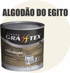 TINTA ACRILICA FOSCA PREMIUM INT/EXT 3,6L ALGODAO DO EGITO GRAFFTEX-