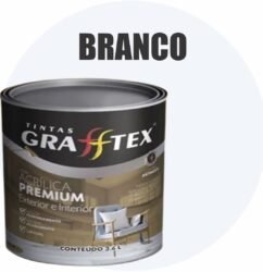 TINTA ACRILICA FOSCA PREMIUM INT/EXT 3,6L BRANCO GRAFFTEX