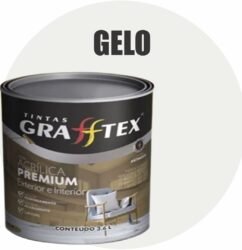 TINTA ACRILICA FOSCA PREMIUM INT/EXT 3,6L GELO GRAFFTEX-