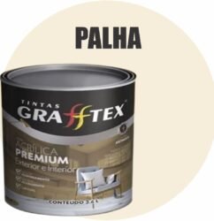 TINTA ACRILICA FOSCA PREMIUM INT/EXT 3,6L PALHA GRAFFTEX-