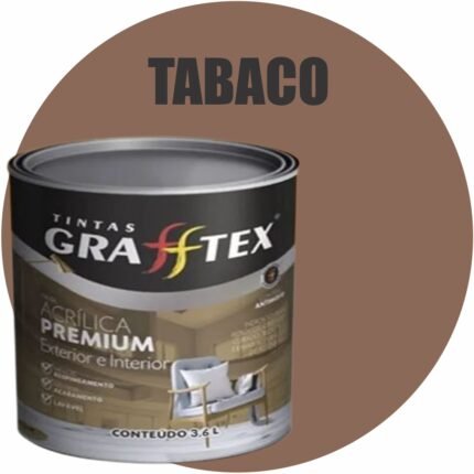 TINTA ACRILICA FOSCA PREMIUM INT/EXT 3,6L TABACO GRAFFTEX