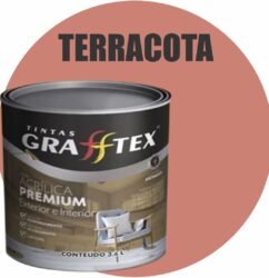 TINTA ACRILICA FOSCA PREMIUM INT/EXT 3,6L TERRRACOTA GRAFFTEX