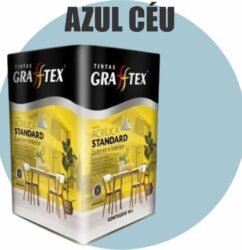 TINTA ACRILICA FOSCA STANDARD INT/EXT 18L AZUL CEU GRAFFTEX