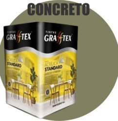 TINTA ACRILICA FOSCA STANDARD INT/EXT 18L CONCRETO GRAFFTEX