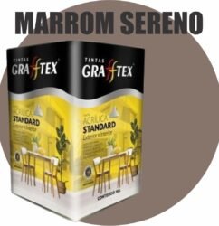 TINTA ACRILICA FOSCA STANDARD INT/EXT 18L MARROM SERENO GRAFFTEX