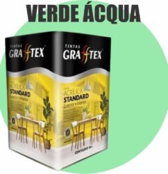 TINTA ACRILICA FOSCA STANDARD INT/EXT 18L VERDE ACQUA GRAFFTEX