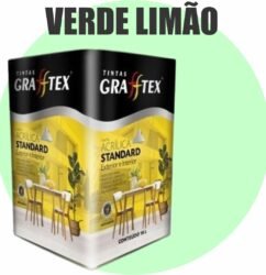 TINTA ACRILICA FOSCA STANDARD INT/EXT 18L VERDE LIMAO GRAFFTEX