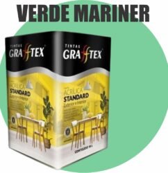 TINTA ACRILICA FOSCA STANDARD INT/EXT 18L VERDE MARINER GRAFFTEX