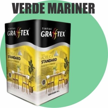 TINTA ACRILICA FOSCA STANDARD INT/EXT 18L VERDE MARINER GRAFFTEX