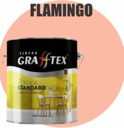 TINTA ACRILICA FOSCA STANDARD INT/EXT 3,6L FLAMINGO GRAFFTEX