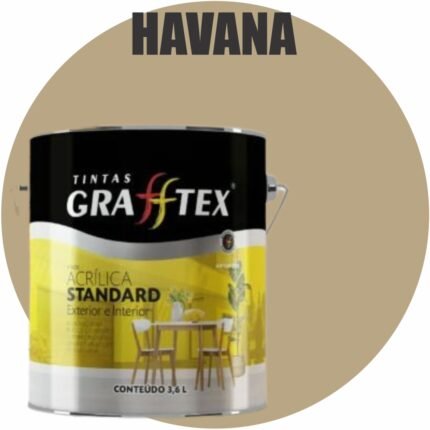 TINTA ACRILICA FOSCA STANDARD INT/EXT 3,6L HAVANA GRAFFTEX