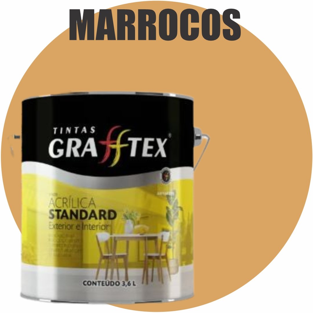 a2c88b20-444d-4745-b036-6d5ce3f58b8d TINTA ACRILICA FOSCA STANDARD INT/EXT 3,6L MARROCOS GRAFFTEX