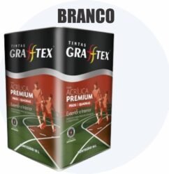 TINTA ACRILICA FOSCA PISOS E QUADRAS PREMIUM 18L BRANCO GRAFFTEX