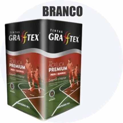 TINTA ACRILICA FOSCA PISOS E QUADRAS PREMIUM 18L BRANCO GRAFFTEX