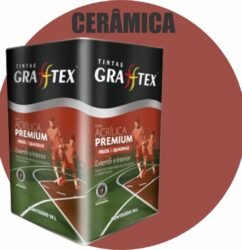 TINTA ACRILICA FOSCA PISOS E QUADRAS PREMIUM 18L CERAMICA GRAFFTEX