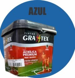 TINTA ACRILICA FOSCA PISOS E QUADRAS PREMIUM 3,6L AZUL GRAFFTEX