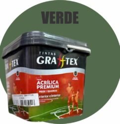 TINTA ACRILICA FOSCA PISOS E QUADRAS PREMIUM 3,6L VERDE GRAFFTEX