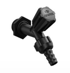 TORNEIRA PARA JARDIM SLIM - PRETA/PRETA KRONA