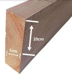 VIGA CAMBARA 5X20 APARELHADA