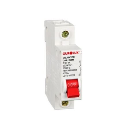 DISJUNTOR DIN UNIP 1X10A (C) OUROLUX 26045
