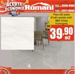 PISO MALI CINZA 81X81 POLIDO 1,97MT FORMIGRES RT