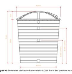 CAIXA D'AGUA 10000L (10.000L) POLIETILENO COM TAMPA BAKOFF
