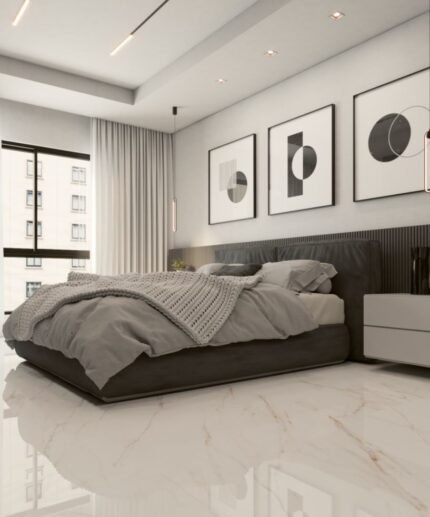 PORCELANATO POLIDO RAGGI ORO 120X120 DELTA NOVA (2,88)