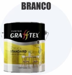 TINTA ACRILICA FOSCA STANDARD INT/EXT 3,6L BRANCO GRAFFTEX-