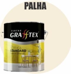 TINTA ACRILICA FOSCA STANDARD INT/EXT 3,6L PALHA GRAFFTEX-