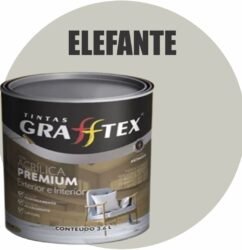 TINTA ACRILICA FOSCA PREMIUM INT/EXT 3,6L ELEFANTE GRAFFTEX
