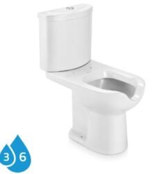 KIT BACIA LUNA MEDIC IP9400 + CAIXA ACOPLADA IC9400 BRANCA ICASA