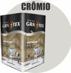 TINTA ACRILICA FOSCA PREMIUM INT/EXT 18L CROMIO GRAFFTEX-