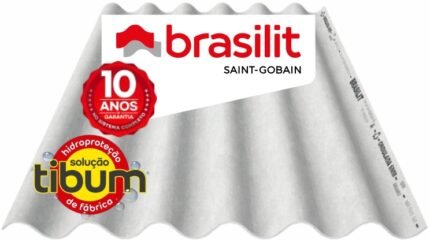 TELHA ONDULADA S/A 6MM 3,66X1,10 BRASILIT#