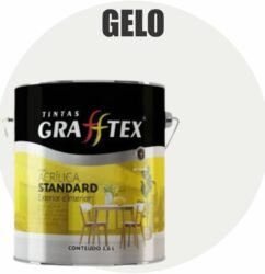 TINTA ACRILICA FOSCA STANDARD INT/EXT 3,6L GELO GRAFFTEX-
